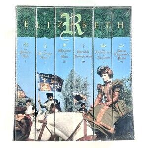 Elizabeth R Masterpiece Theatre 1995 VHS 6 Tape Set BBC Video New Factory Sealed
